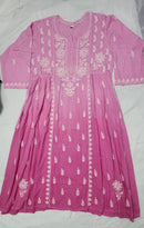 Exclusive Dobby Cotton Gown - chikankariofficial