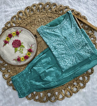 Exclusive Dobby Cotton ombre short Afghani Pair - chikankariofficial