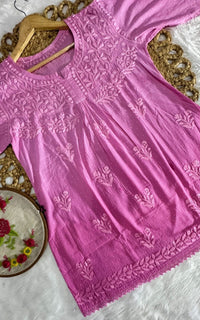 Exclusive Dobby Cotton ombre short Afghani Pair - chikankariofficial