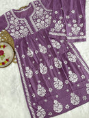 Exclusive DOBBY Nyra Cut kurti & pant in a combination of matching Set - chikankariofficial