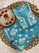 Exclusive DOBBY Nyra Cut kurti & pant in a combination of matching Set - chikankariofficial