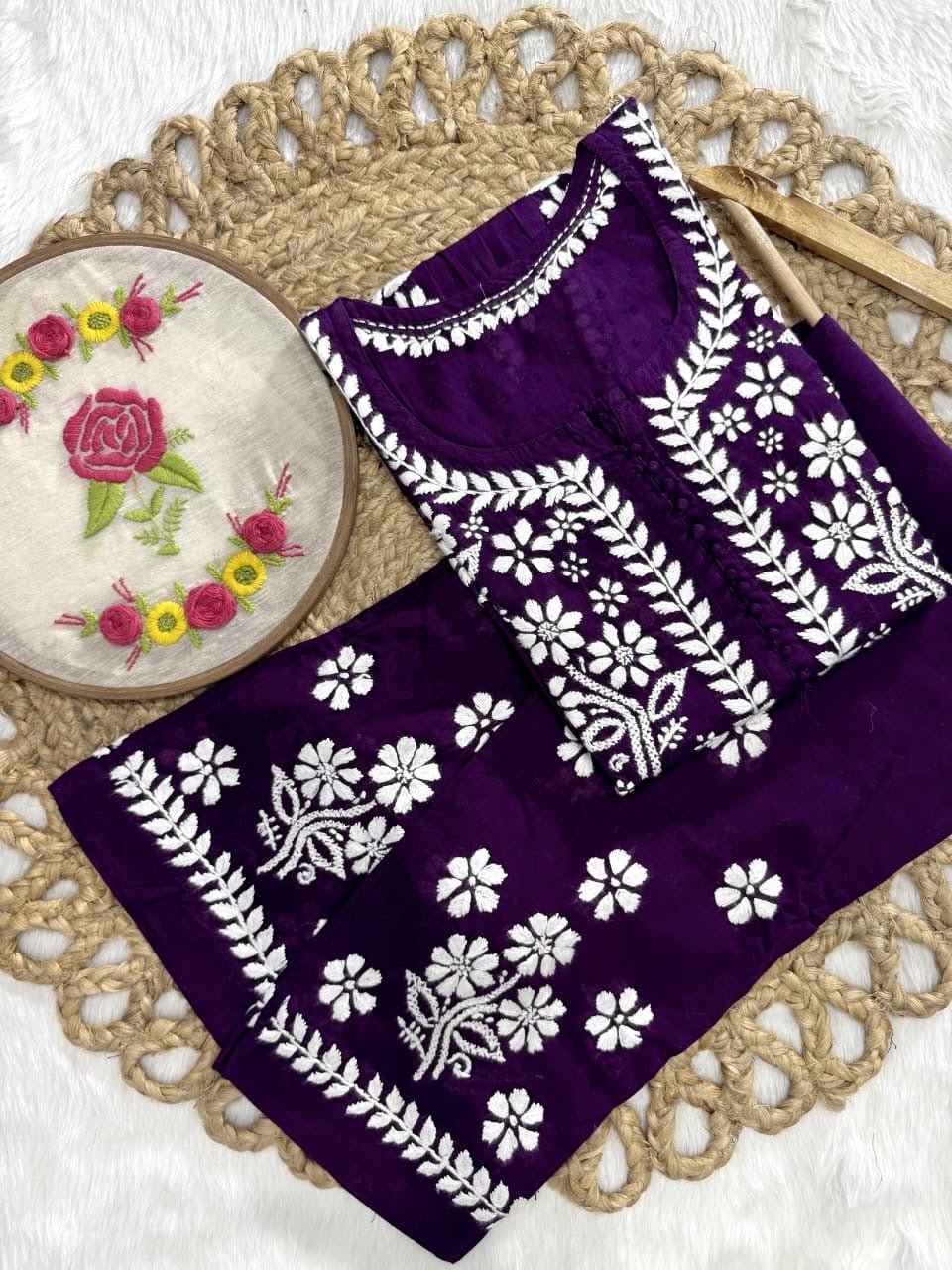 Exclusive DOBBY Nyra Cut kurti & pant in a combination of matching Set