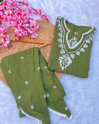 Exclusive Modal Dhoti Set - chikankariofficial