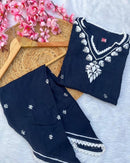 Exclusive Modal Dhoti Set - chikankariofficial