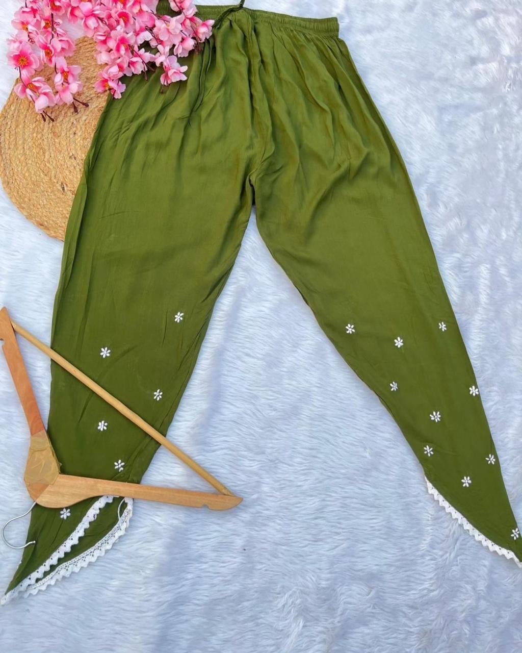 Exclusive Modal Dhoti Set - chikankariofficial