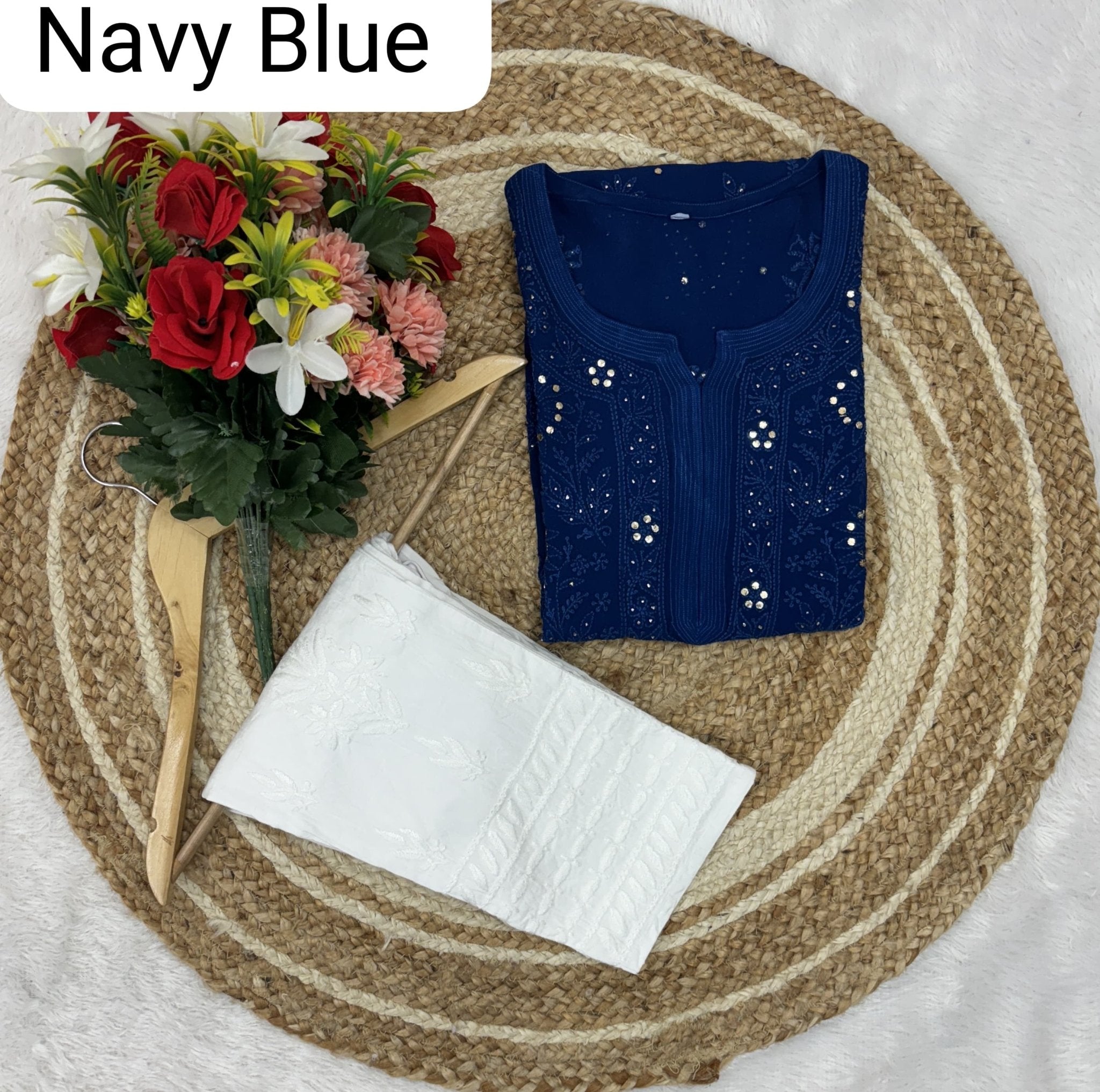 Exclusive Muqaish Viscose With Pant Edition - chikankariofficial