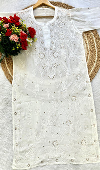 Exclusive Muqaish Viscose With Pant Edition - chikankariofficial