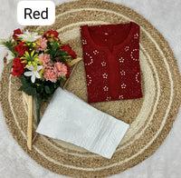 Exclusive Muqaish Viscose With Pant Edition - chikankariofficial