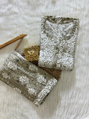 Exclusive Slub Modal Set with Heavy Handcrafted - chikankariofficial