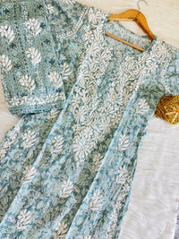 Exclusive Slub Modal Set with Heavy Handcrafted - chikankariofficial