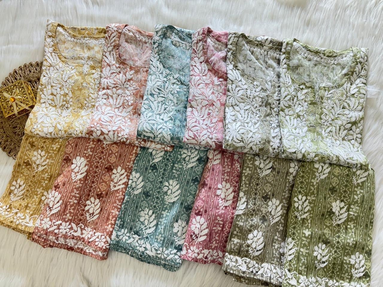 Exclusive Slub Modal Set with Heavy Handcrafted - chikankariofficial