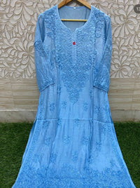 Fancy Daman 3d Pure Sikly Kurtis - chikankariofficial