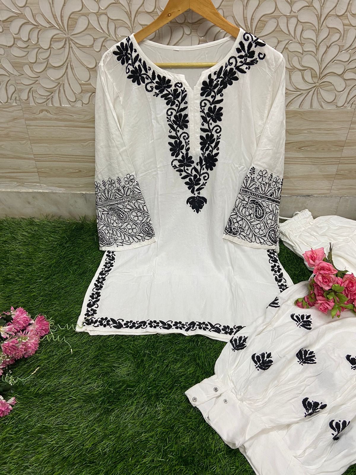 Fancy Item kurti Afgani Set