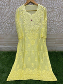 Fancy Luxurious Masleen Kurti - chikankariofficial