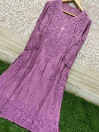 Fancy Luxurious Masleen Kurti - chikankariofficial