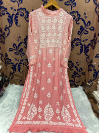 Fancy Musleen pure 3D silk - chikankariofficial