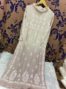 Fancy Musleen pure 3D silk - chikankariofficial