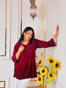 Fancy Rayon Short Top - chikankariofficial