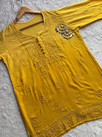 Fancy Rayon Short Top - chikankariofficial