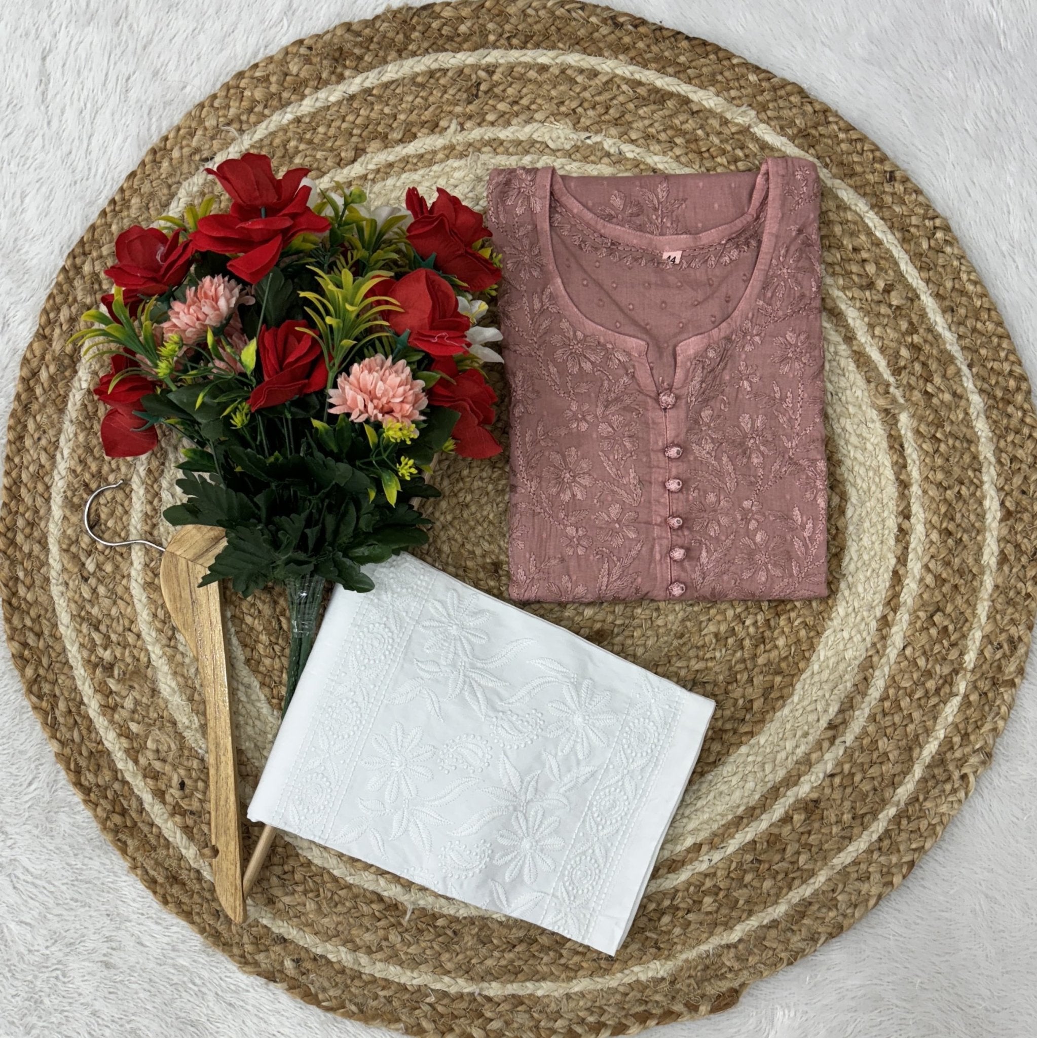 Finest Dobby cotton Dyeable Kurti - chikankariofficial