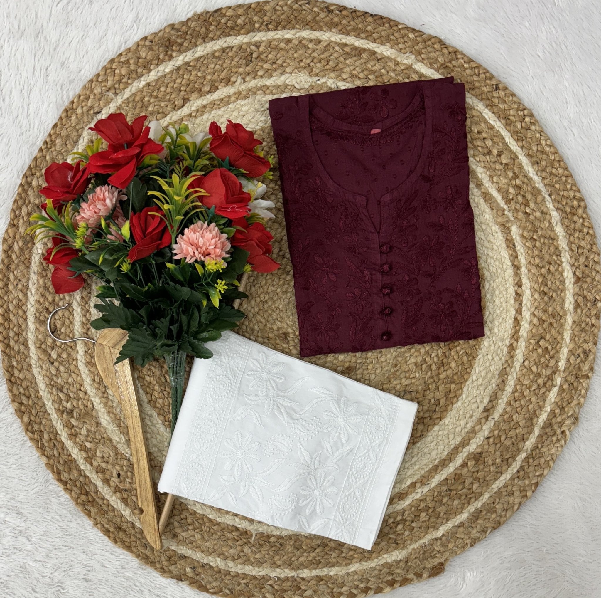 Finest Dobby cotton Dyeable Kurti - chikankariofficial