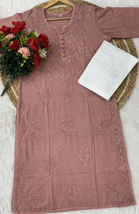 Finest Dobby cotton Dyeable Kurti - chikankariofficial