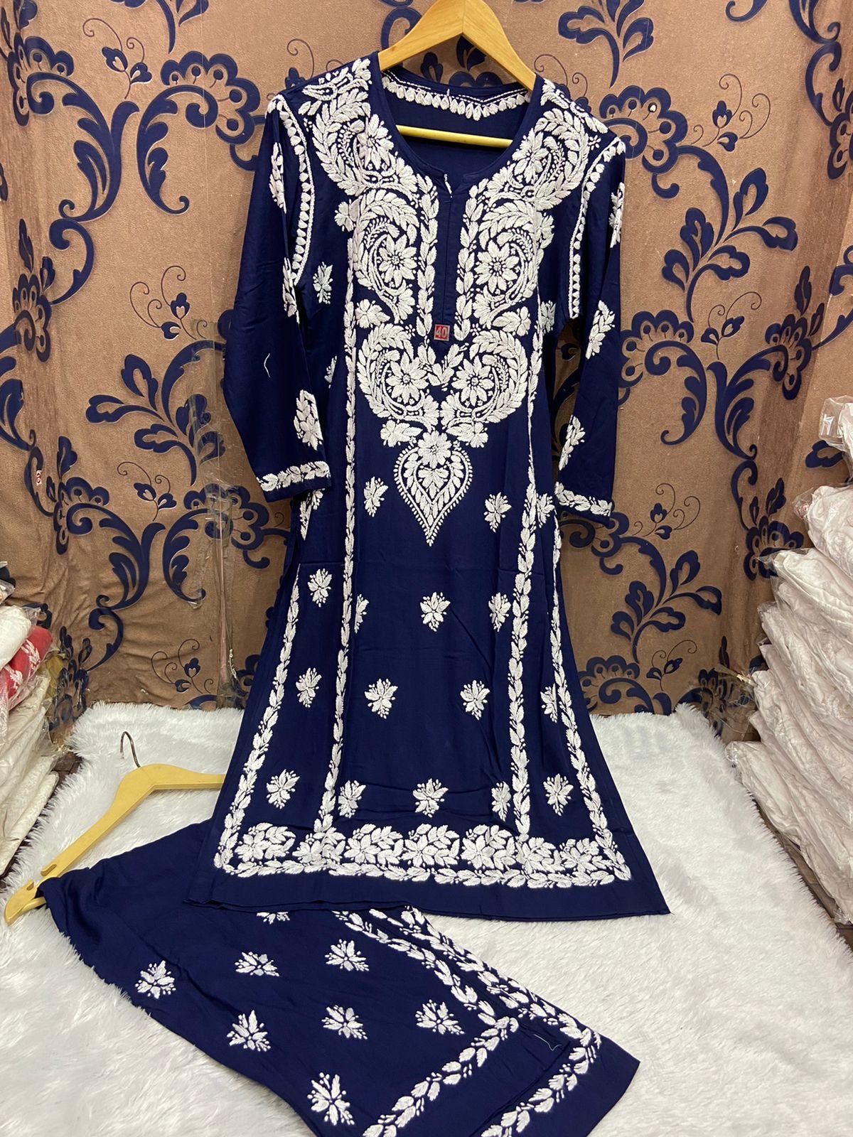 Finest quality intricate Hand Embroidery Rayon Combo - chikankariofficial