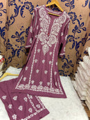 Finest quality intricate Hand Embroidery Rayon Combo - chikankariofficial