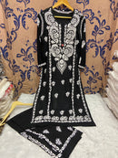 Finest quality intricate Hand Embroidery Rayon Combo - chikankariofficial