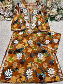 Floral Printed Mul Mul Plazo Set - chikankariofficial