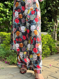 Floral Printed Mul Mul Plazo Set - chikankariofficial