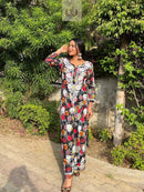 Floral Printed Mul Mul Plazo Set - chikankariofficial