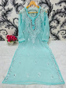 Gala buti Mirror Kurtis with inner - chikankariofficial