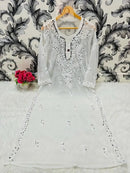 Gala buti Mirror Kurtis with inner - chikankariofficial