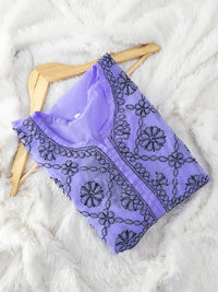 Georgette Timeless Chikankari In Nyra - chikankariofficial