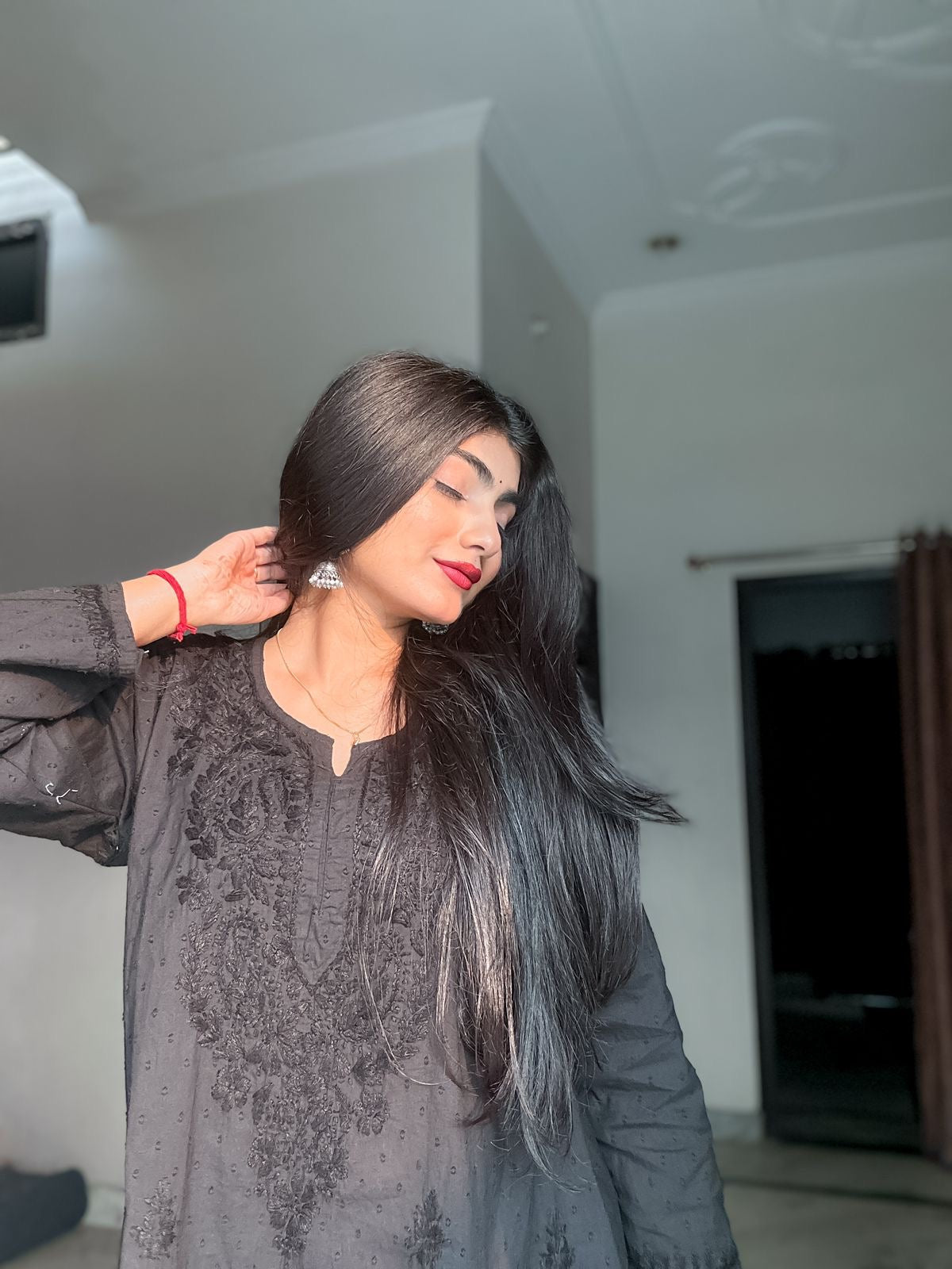 Ghaspatti Dyed Handcrafted Short Top