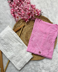 Ghaspatti Dyed Handcrafted Short Top - chikankariofficial