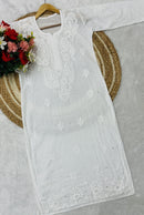 Ghaspatti Muqaish work chikankari kurti - chikankariofficial