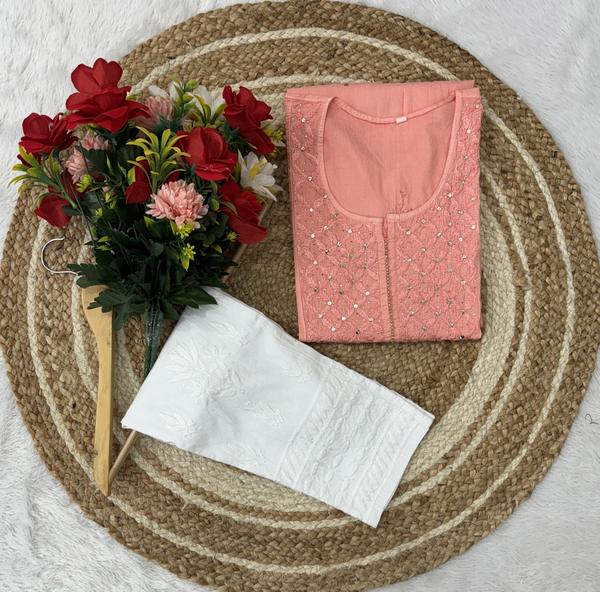 Ghass patti Muqaish Nyra - chikankariofficial