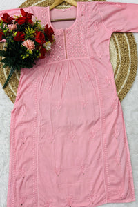 Ghasspatti Muqaish Gown - chikankariofficial