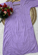 Ghasspatti Muqaish Gown - chikankariofficial