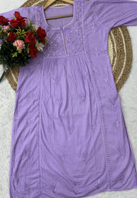 Ghasspatti Muqaish Gown - chikankariofficial