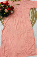 Ghasspatti Muqaish Gown - chikankariofficial