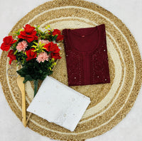 GhassPatti Muqaish kurti - chikankariofficial