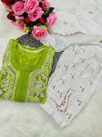 Gotapatti 3pc Set Heavy panel Edition ( With inner ) - chikankariofficial