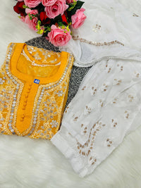 Gotapatti 3pc Set Heavy panel Edition ( With inner ) - chikankariofficial