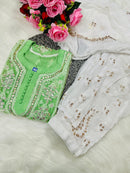 Gotapatti 3pc Set Heavy panel Edition ( With inner ) - chikankariofficial