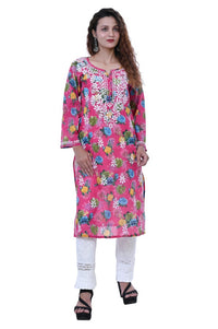 Gulafsha Allover Bali Work Floral Kurta - chikankariofficial