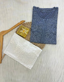 Handcrafted Dobby Cotton Kurtis - chikankariofficial