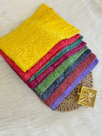 Handcrafted Dobby Cotton Kurtis - chikankariofficial